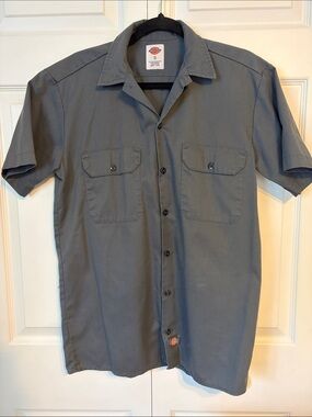 Dickies Short Sleeve Work Shirt in Gray